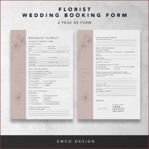 Florist Order Forms