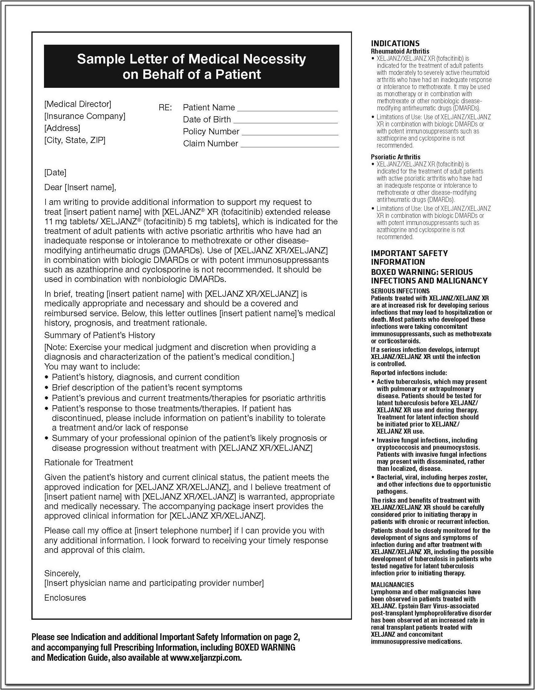 Forest Pharmaceuticals Patient Assistance Program Application Form