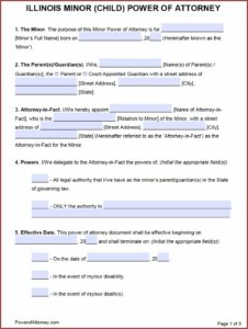 Forms For Guardianship Of A Minor Child In Illinois