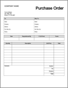 Free Blank Fundraiser Order Forms