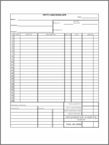 Free Cash Envelope Template Pdf