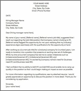 Free Cover Letter Template Downloads
