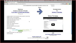 Free Divorce Forms Papers Georgia