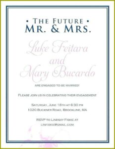 Free Engagement Invitation Card Maker