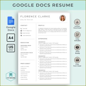 Free Google Docs Resume Templates Reddit