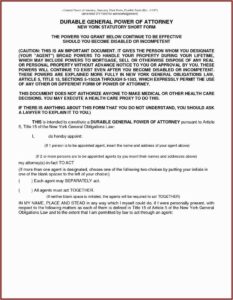 Free Indiana Power Of Attorney Forms To Print