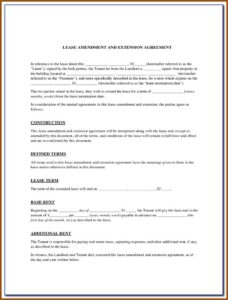 Free Lease Renewal Form Pdf