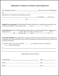 Free Nj Lease Renewal Form
