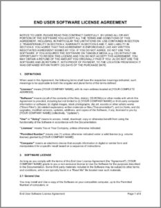 Free Photo Licensing Agreement Template