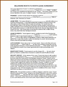 Free Sample California Residential Lease Agreement