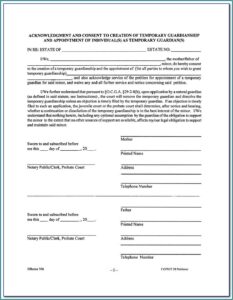 Free Temporary Guardianship Form Louisiana