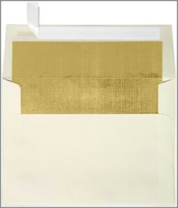 Gold Foil Lined A7 Envelopes