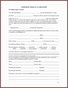 Guardianship Papers In Texas