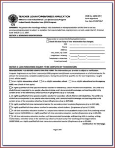 Hardship Form For Student Loans