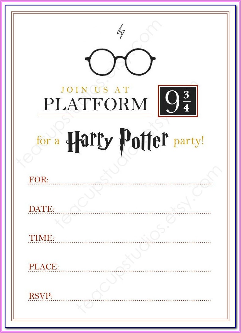 Harry Potter Hogwarts Letter Envelope Template