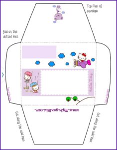 Hello Kitty Envelope Template