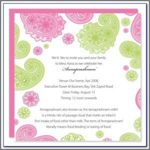 Hindu Naming Ceremony Invitation Templates Free Download