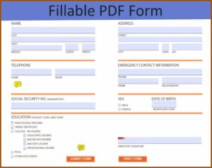 How To Create A Fillable Pdf Form In Pages