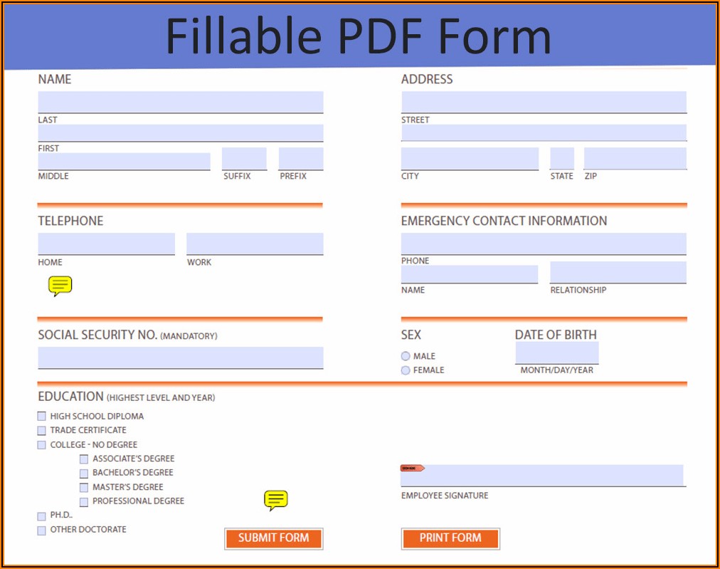 How To Create A Fillable Pdf Form In Pages