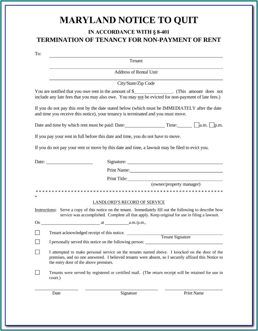 How To Fill Out An Eviction Notice Form