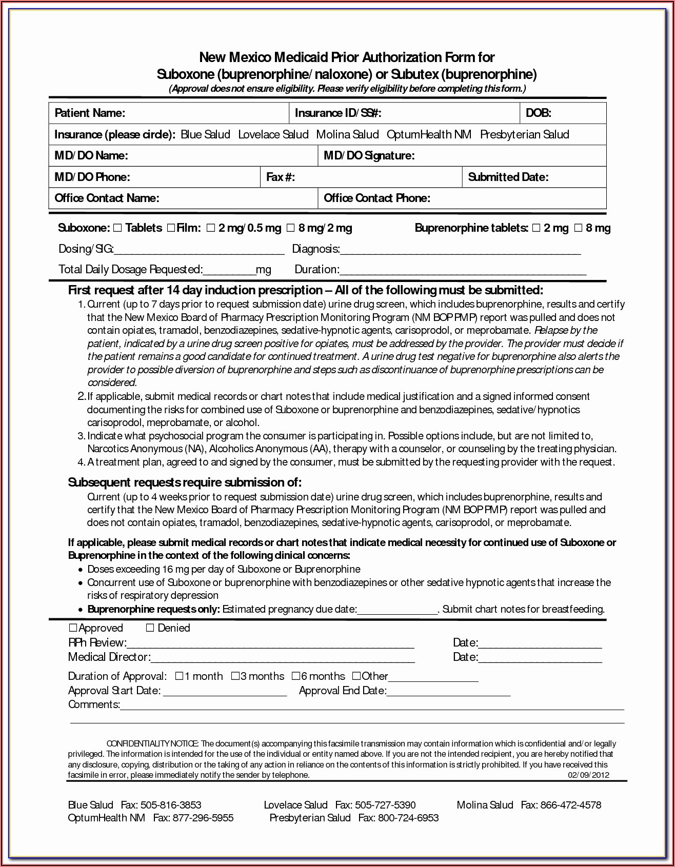 Humana Medicare Part D Tier Exception Form