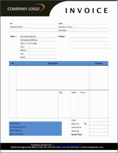 Independent Contractor Billing Template