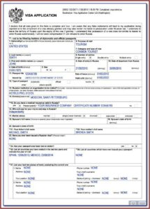 India Tourist Visa Application Form Pdf