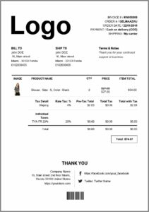 Invoice Template Builder