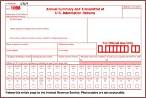 Irs 1096 Form Mailing Address