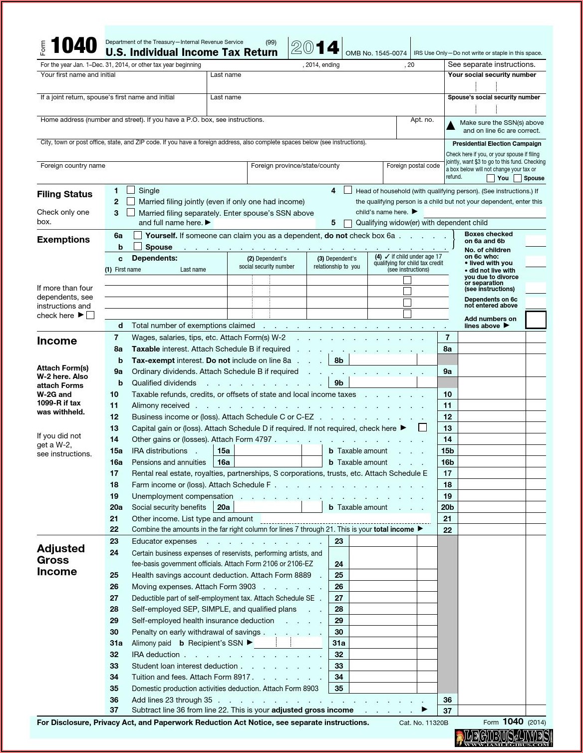 Irs Form 1041 Instructions 2014