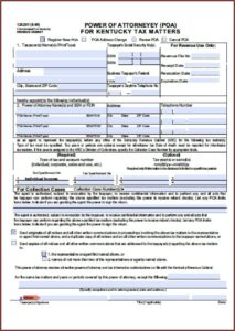Kentucky Temporary Custody Form