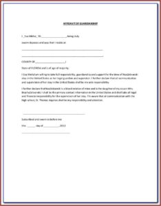 Kentucky Temporary Guardianship Form