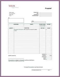 Landscape Estimate Template Free
