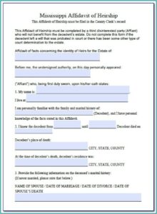 Legal Heir Affidavit Format For Bank