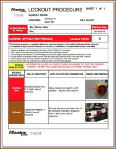Lockout Tagout Format