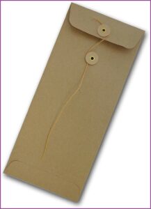 Manila Button And String Envelopes