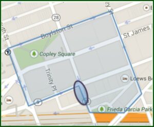 Map Copley Square Boston