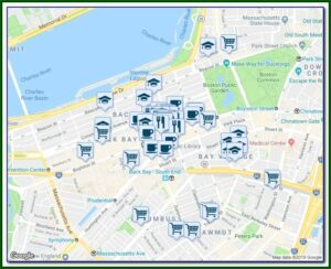 Map Copley Square Boston Ma