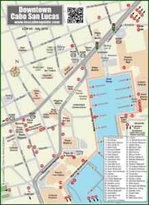 Map Hotel Zone Los Cabos Mexico