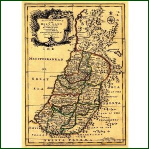 Map Of Israel Wall Art