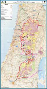Map Of Israeli Separation Wall