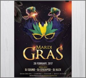 Mardi Gras Flyer Template Free