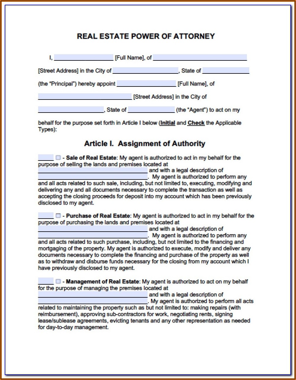 Maryland Power Of Attorney Form 2848
