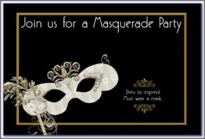 Masked Ball Invitation Template