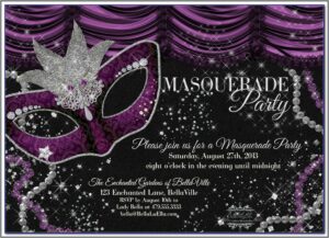 Masquerade Ball Ticket Template Free