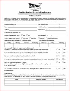Mcdonald's Employee Application Form