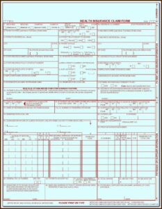 Medicare 1500 Form Example