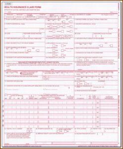 Medicare Cms 1500 Form Pdf