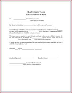 Michigan 7 Day Eviction Notice Form
