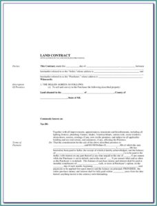 Michigan Land Contract Forfeiture Form